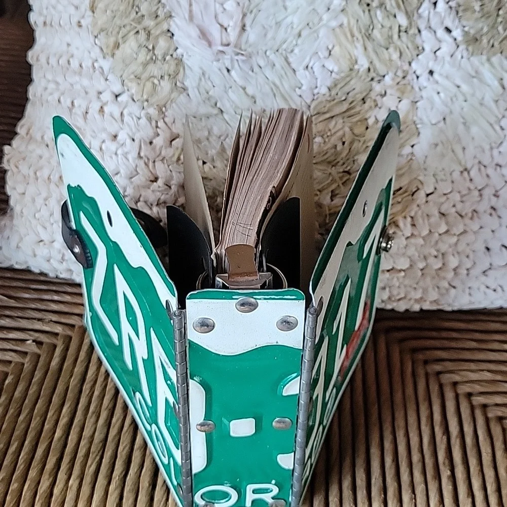 Little Earth Productions, recycled Colorado license plate, notebook/address book